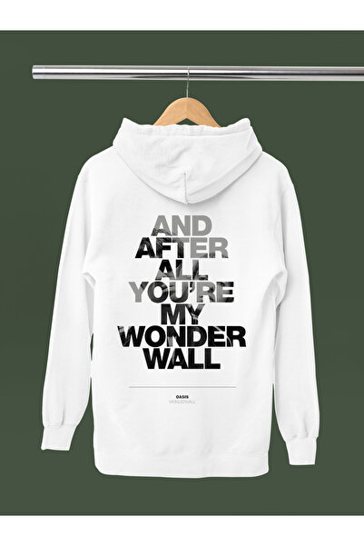 MAGORS سترة روك قطنية مطبوعة بأكمام طويلة وقلنسوة من OASIS بثلاث خيوط