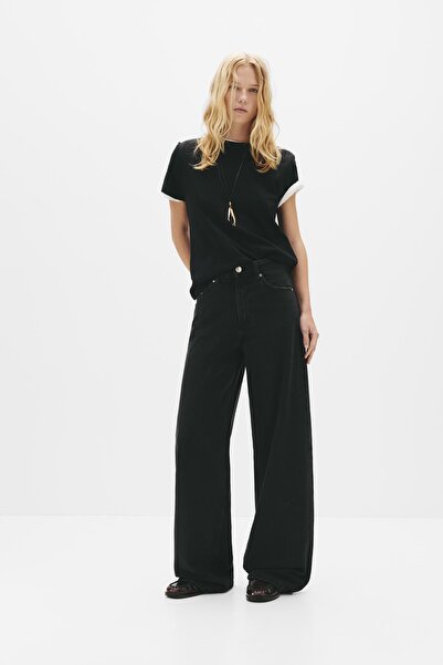 Pull & Bear Geniş paça jean