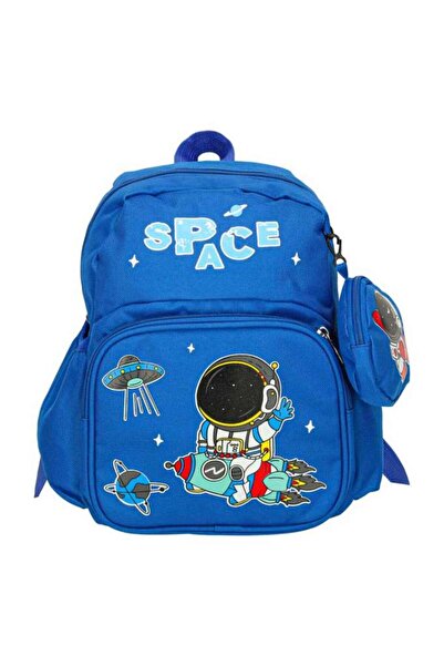 zola Ghiozdan prescolari ergonomic, compartiment principal, 30 x 22 x 11 cm, portofel rotund, astronaut