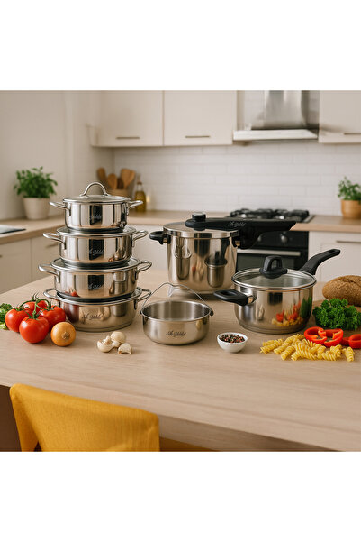 Aryıldız Premium 13 parça Tencere & Düdüklü Seti