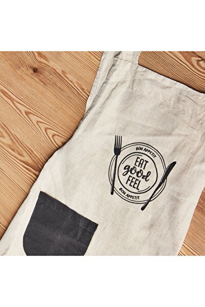 Generic Vintage Linen Apron - 90x90 cm