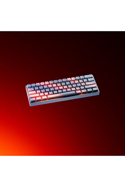 QwertyKey H61 Split Alba Red Switch Hotswap RGB Ταινία Μηχανικών Παιχνιδιών