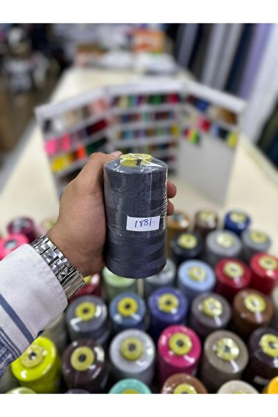 Bayar Kumaş خيط خياطة 1881 ملون، خيط ماكينة رقم 120، 5000 متر من الخيط