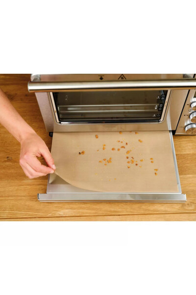 NoStik Air Fryer Mat Set 1EEE531, 31x40/33x40 cm, Reusable, Beige