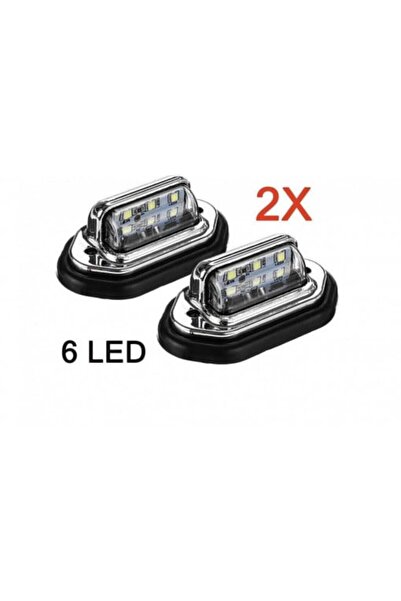 Led Light Alex Set 2 becuri LED pentru camion/remorcă/dubă - carcasă cromată,...
