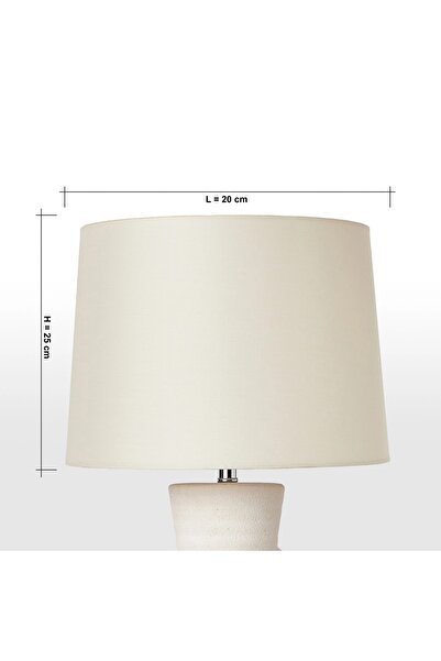 Generic Mix and Match Cotton Table Lamp Shade with Reversible Gimble - 20 cm