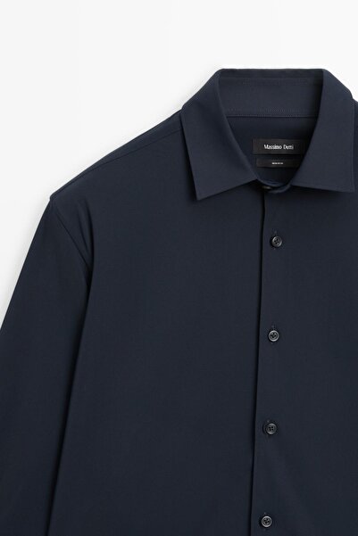 Massimo Dutti Esnek slim fit gömlek
