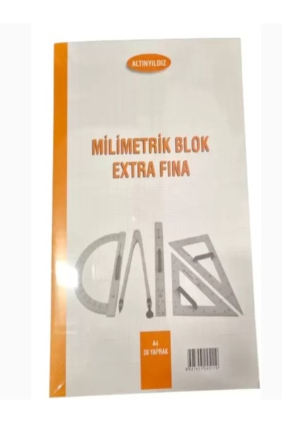 sfs elektrik milimetrik blok ALTINYILDIZ MİLİMETRİK EKSTRA FINA BLOK TURUNCU-...