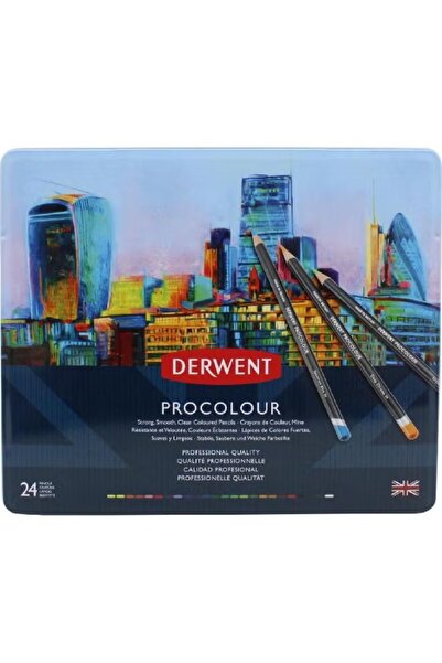 Derwent مجموعة أقلام تلوين برو كلر - 24 لونًا متنوعة