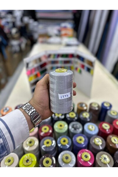 Bayar Kumaş خيط خياطة 1874 ملون، خيط آلي رقم 120، 5000 متر من الخيط