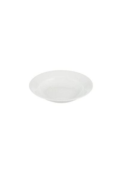 ORIAN Luxury round white porcelain Edam Gowit plate set, 18 cm, 12 pieces