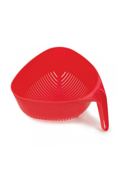 Joseph Joseph 20160 Colander, Ergonomic, Quick Drain, Red