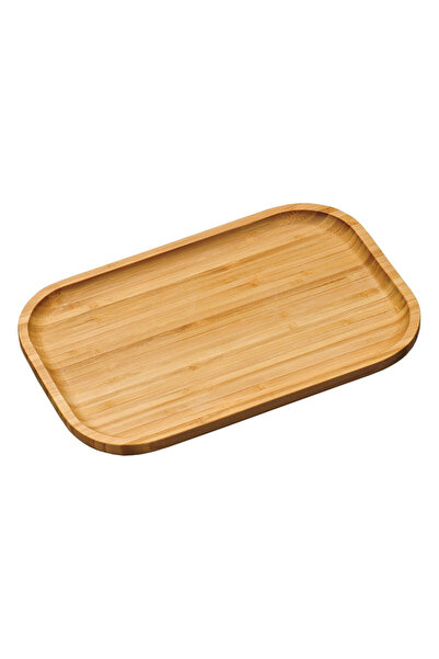 Kesper Tavă de servire din bambus 58160, 30,5x20 cm, Margine ridicată, Maro