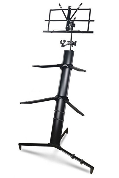 DRİTON DS-19 SİYAH Profesyonel MİKROFON VE NOTA STANDLI Çift Katlı Ultimate O...