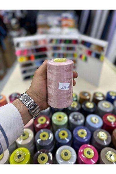 Bayar Kumaş خيط خياطة 3257 ملون، خيط ماكينة رقم 120، 5000 متر خيط