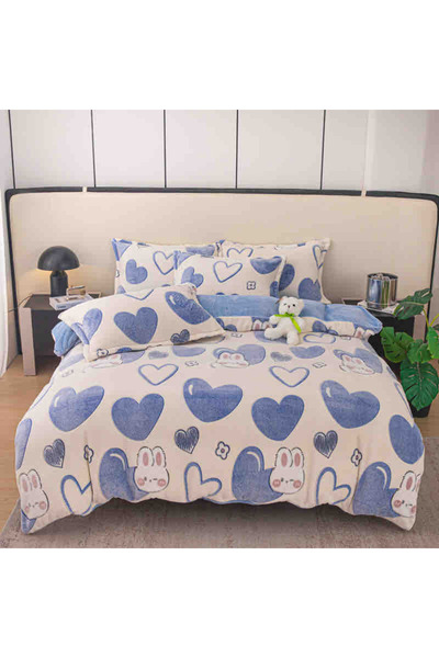 CHIRASO CHIRASO, COCOLINO Linen, ELASTIC Fitted Sheet compatible 140, 160 and 180x200 Duvet Cover 2 Sides Pillowcase