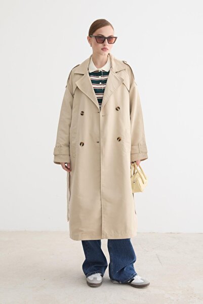 LEVURE KADIN TRENÇKOT TAŞ