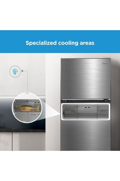 Midea 645L Gross And 463L Net Top Mount Double Door Refrigerator | MDRT645MTE46AED