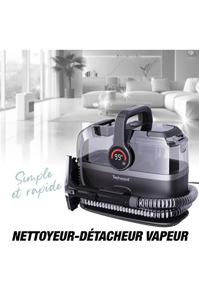 Techwood Multifunctional steam & vacuum cleaner TAN-7066V, 600/800W, Clean & waste, 3mode, LED, Gray