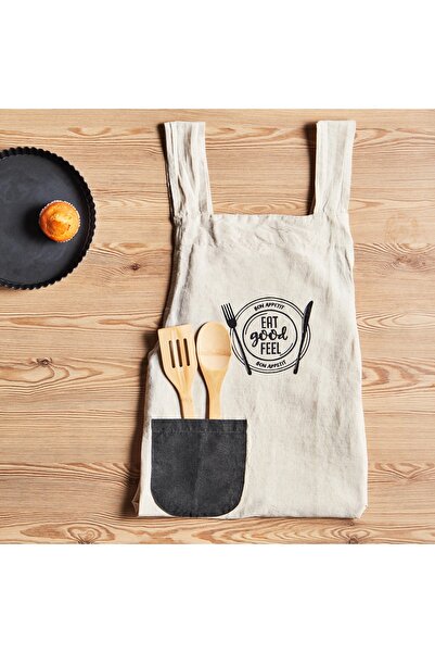 Generic Vintage Linen Apron - 90x90 cm
