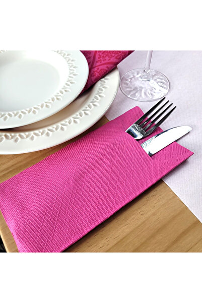 Mank Șervețele cu BUZUNAR pentru tacâmuri - Șervețele Deluxe Roz Închis / 40 ...