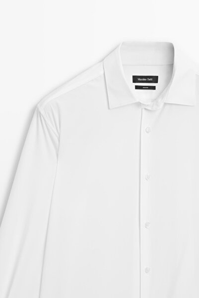 Massimo Dutti Esnek slim fit gömlek