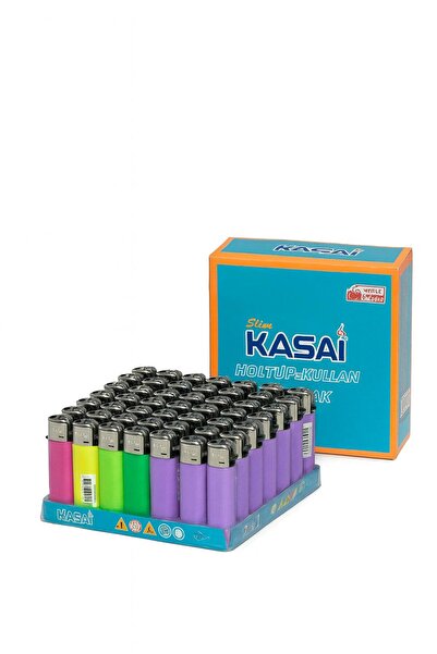 melmus Kasai Slim Renkli Çakmak 50’li Paket – Clipper Model Benzetimli