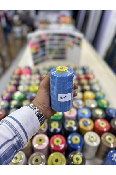 Bayar Kumaş خيط خياطة 110 لون خيط ماكينة رقم 120 5000 متر خيط