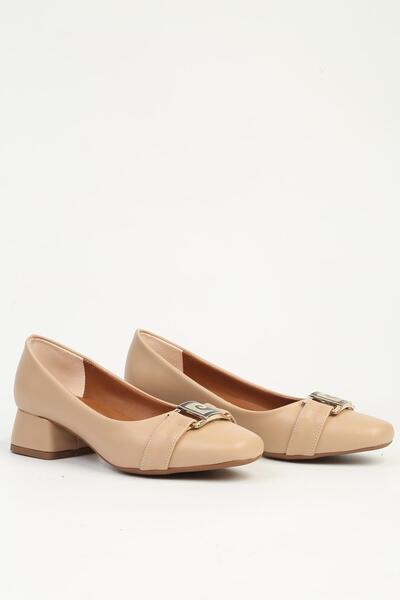 Pierre Cardin Beige Heeled Shoes Pc-55151