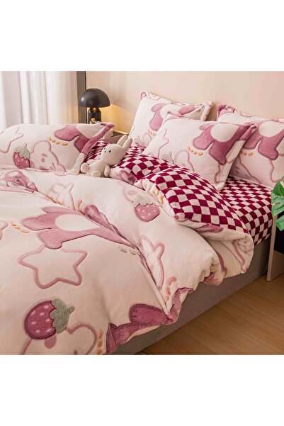 CHIRASO CHIRASO, COCOLINO Linen, ELASTIC Fitted Sheet compatible 140, 160 and 180x200 Duvet Cover 2 Sides Pillowcase