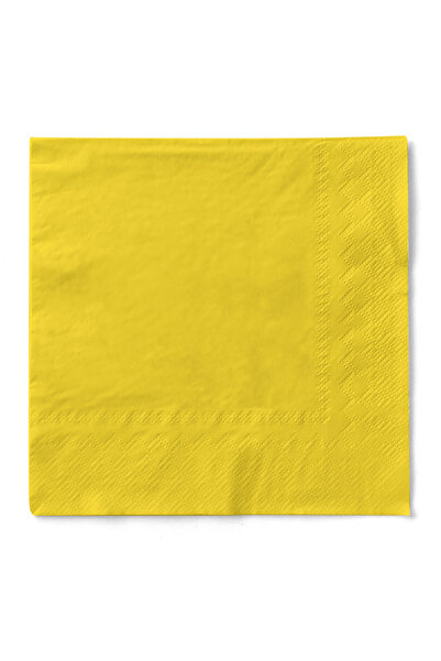 Mank Șervețele de masă cu 3 straturi, Șervețele de hârtie - Galben / 33 x 33 ...