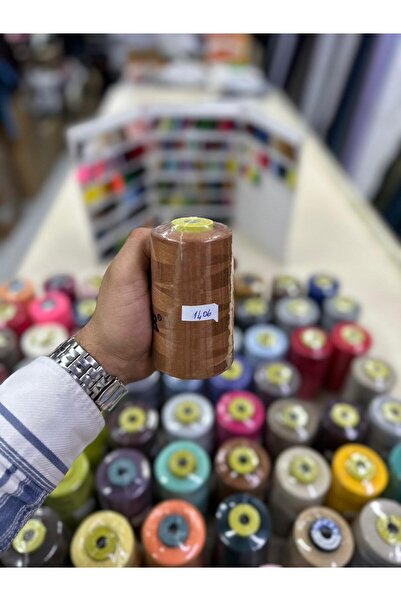 Bayar Kumaş خيط خياطة 1406 ملون، خيط ماكينة رقم 120، 5000 متر خيط