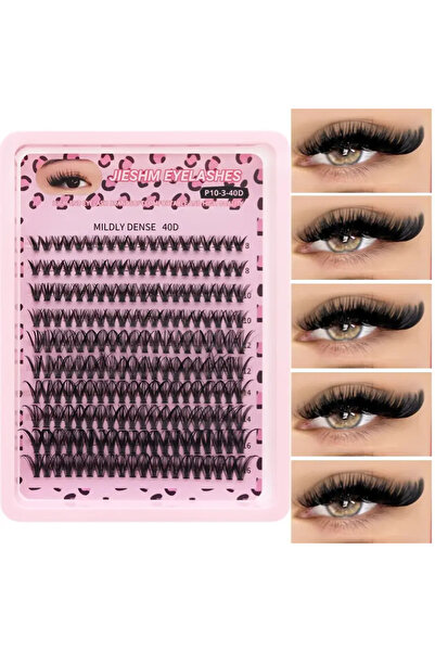 DIYEYELASH 200 Adet 30D 40D Takma Kirpik Yumuşak Vizon Su Geçirmez 3D Stereo Etkili Yeniden Kullanılabilir