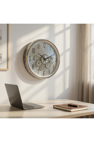 PELLE DESİGN Çarklı Duvar Saati