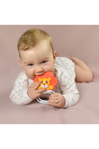 Akuku Teething toy with lion rattle