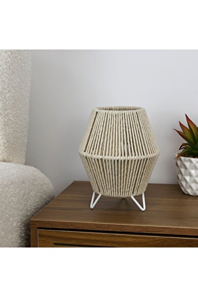 Generic Leonie Cotton Rope LED Battery Operated Table Lamp - 19 cm