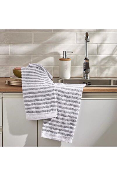 Generic Nina 2-Piece Stripe Kitchen Towel Set - 50x70 cm