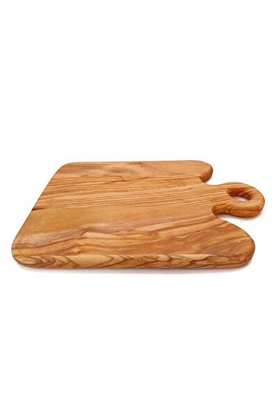OEM Rustic Olive Wood Cutting Board, Handmade with Handle, Sorentto S, 25x18x1.5 cm