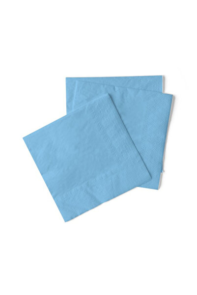 Mank Șervețele de masă din hârtie de mătase cu 3 straturi - Albastru deschis ...