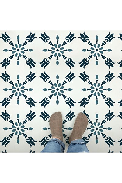 Maxrom Sablon Perete vopsire, tencuiala 0.7mm Kasper Tile Stencil Refolosibil...