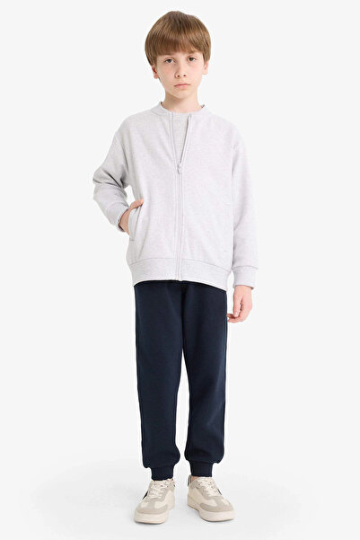 DeFacto K8852 Lacivert Erkek Çocuk Beli Lastikli Okul Jogger Eşofman Altı
