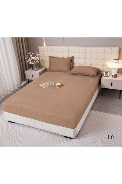hsc Bed Sheet Cocolino 200 x 200 cm – Soft and Fluffy, Brown
