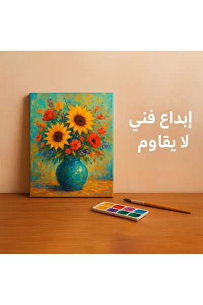 Taimi 10x10 cm Pre-Stretched Cotton Canvas – 5pcs for Acrylic & Oil Painting