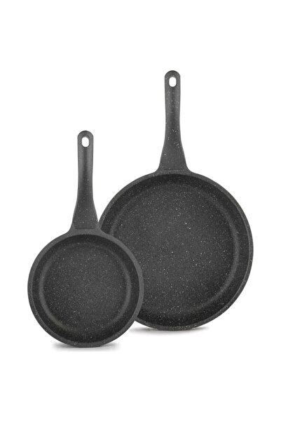 Eda Focus Cast Granite 2-Piece Pan Set (20Cm+28Cm)