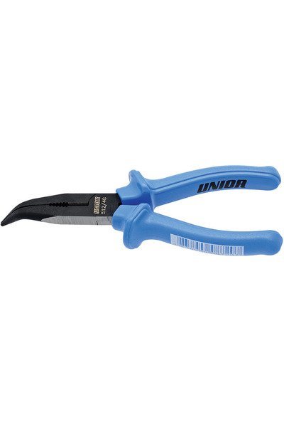 Unior Cleste 512/4G 608720 cu vârf semirotund îndoit și tăiș, lungime 170 mm, mâner de plastic