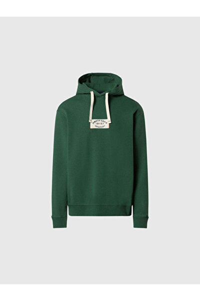 North Sails Comfort Fit Kapüşonlu Pamuk Sweatshirt