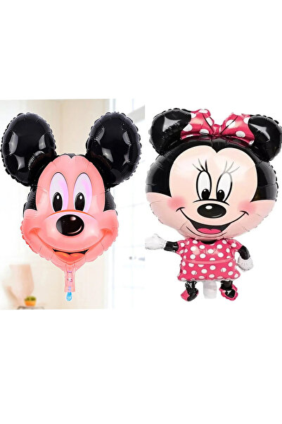 Parti dolabı Minnie Mouse Ve Mickey Mouse Set Büyük Boy Folyo Balon 85x46 Cm Minnie Mause Ve Mickey Mause
