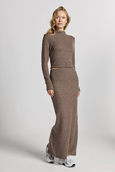 Ulino Long Knitted Soft Skirt