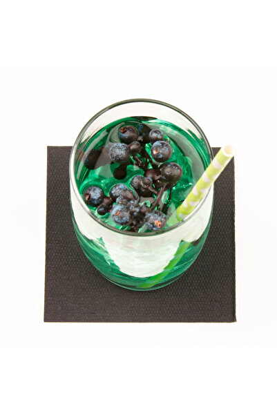 Mank Șervețele de cocktail Softpoint - Negre / 24x24 cm / 100 buc