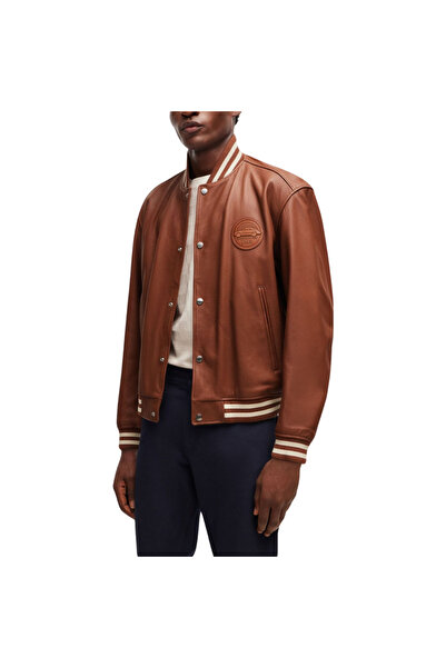 Hugo Boss Porsche Design Erkek Deri Bomber Ceket 50506357 228